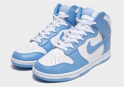 baby blue Nike dunks high